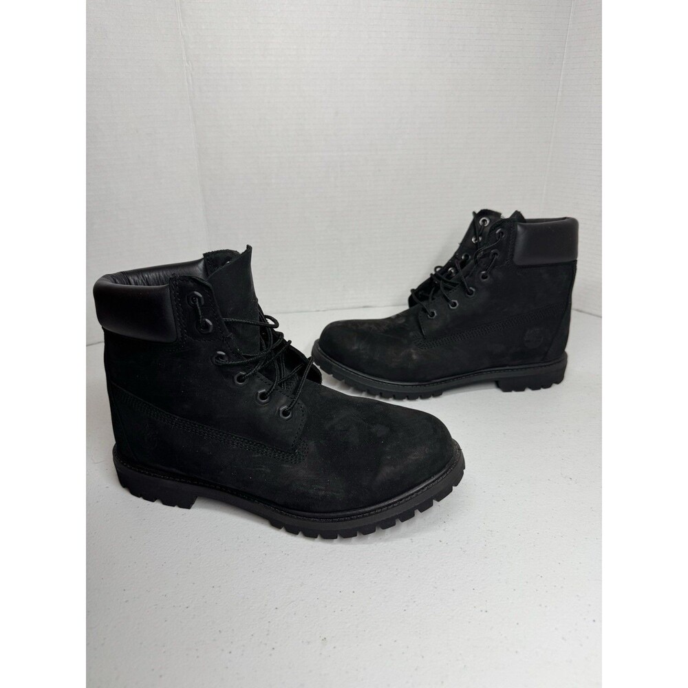 Timberland Premium 6 Inch Black Leather Waterproof Boots Men’s Size 10 M